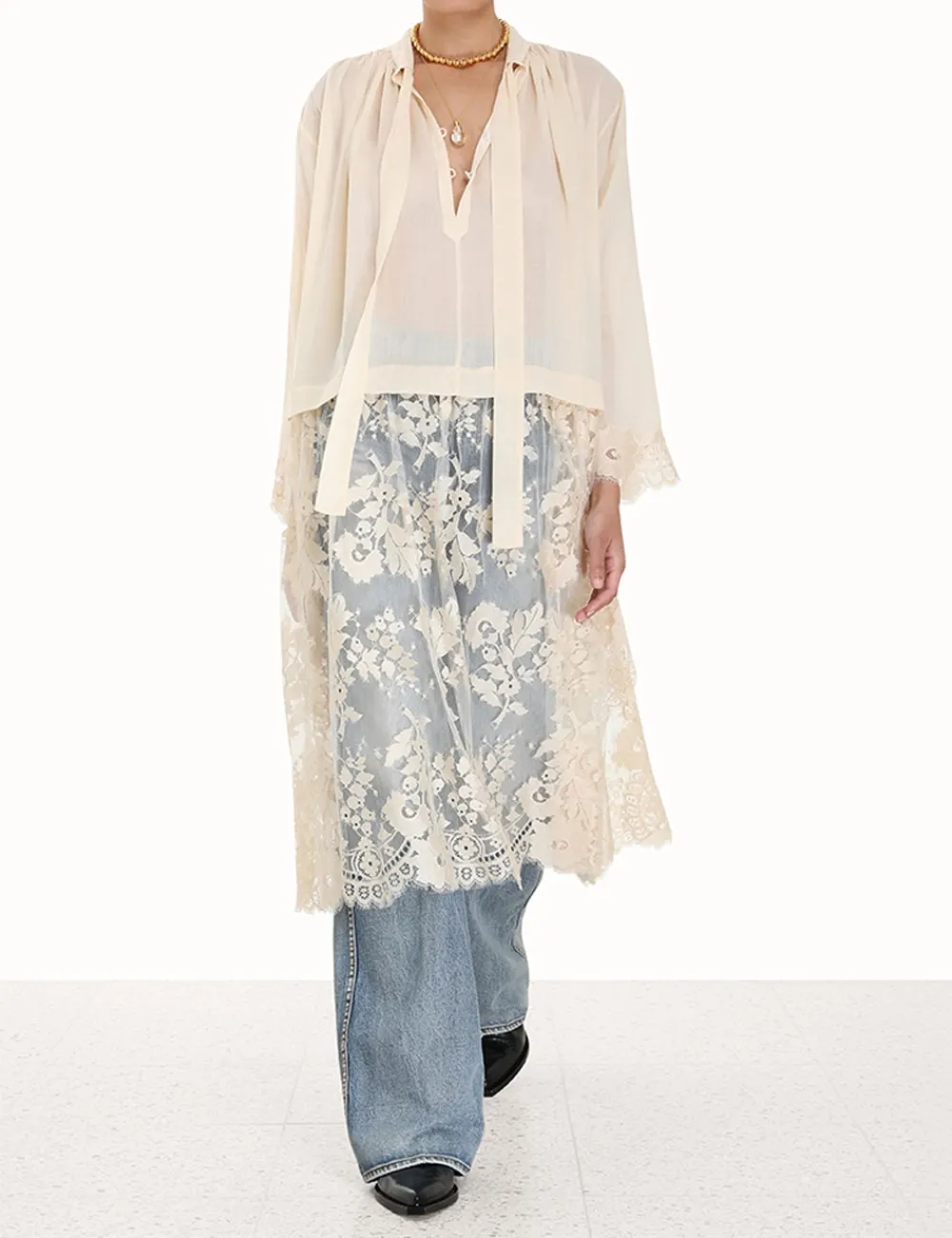 ZIMMERMANN Luminosity<Luminosity Lace Shirt