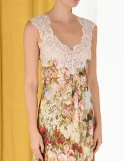 ZIMMERMANN Clothing<Luminosity Lace Slip Dress
