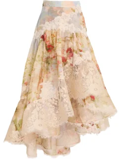 ZIMMERMANN Luminosity<Luminosity Lace Spliced Skirt