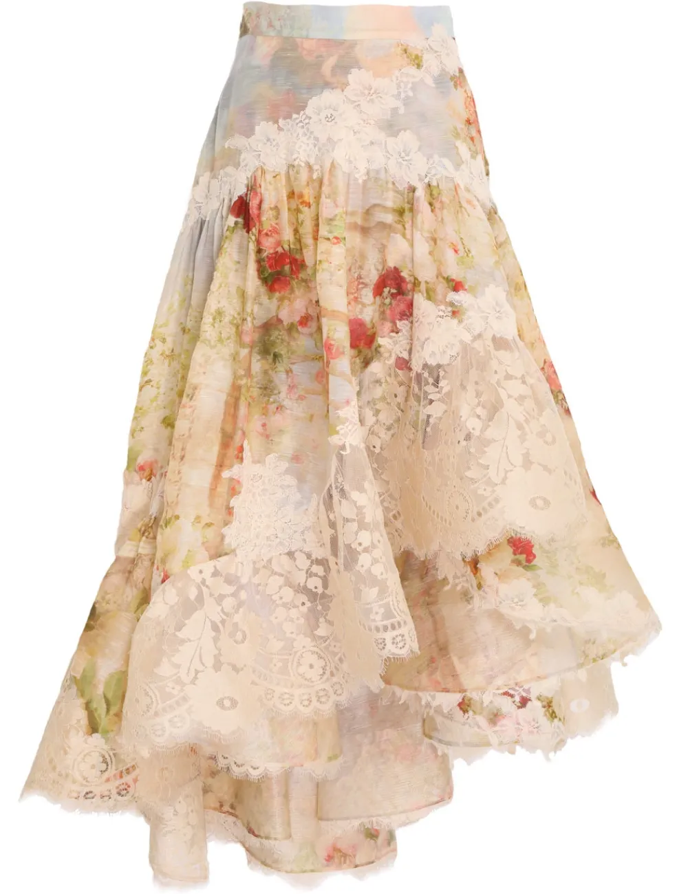 ZIMMERMANN Clothing<Luminosity Lace Spliced Skirt