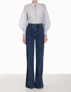 ZIMMERMANN In Denim<Luminosity Lantern Blouse
