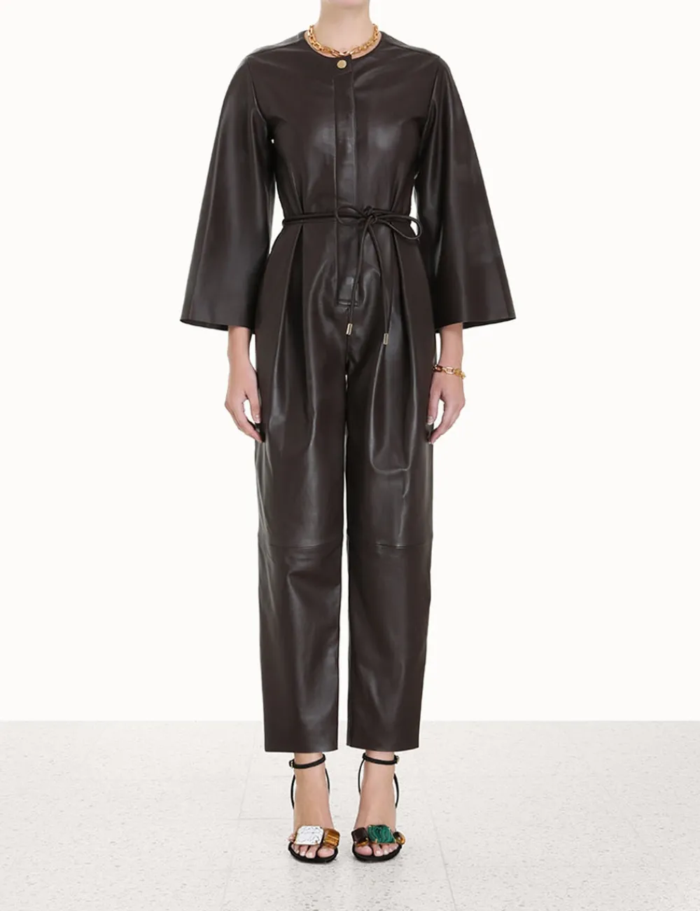 ZIMMERMANN Jumpsuits & Playsuits<Luminosity Leather Jumpsuit