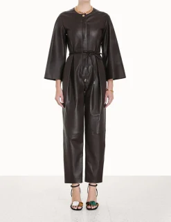 ZIMMERMANN Clothing<Luminosity Leather Jumpsuit