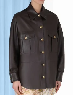 ZIMMERMANN Luminosity<Luminosity Leather Shirt