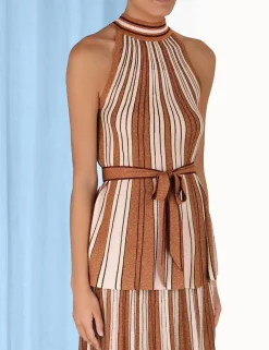 ZIMMERMANN Clothing<Luminosity Lurex Halter Top