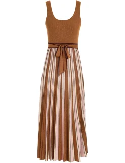 ZIMMERMANN Dresses<Luminosity Lurex Scoop Dress