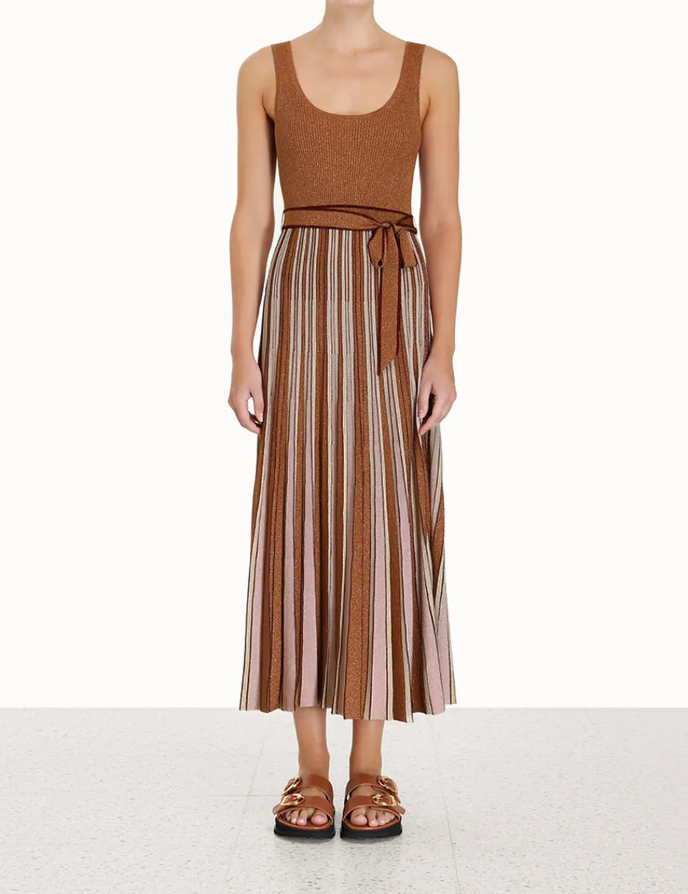 ZIMMERMANN Dresses<Luminosity Lurex Scoop Dress