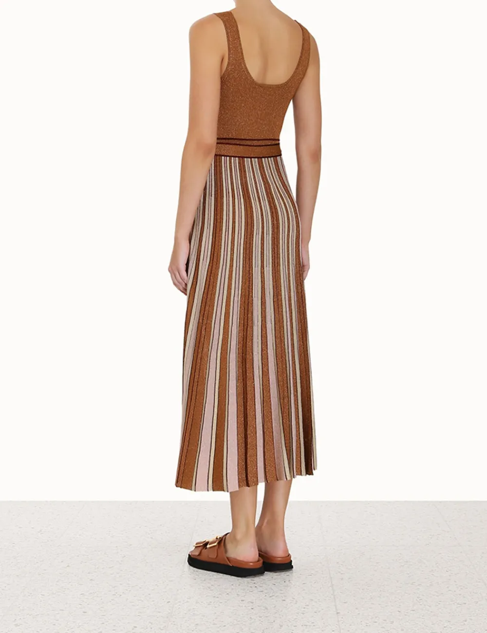 ZIMMERMANN Dresses<Luminosity Lurex Scoop Dress