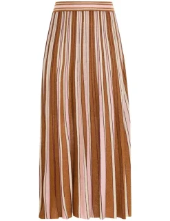 ZIMMERMANN Knitwear<Luminosity Lurex Stripe Skirt