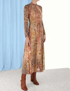 ZIMMERMANN Luminosity<Luminosity Panelled Midi Dress