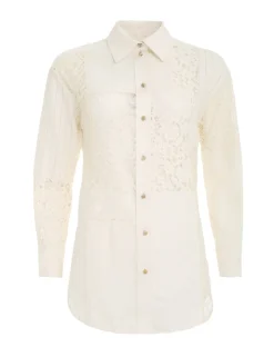 ZIMMERMANN Tops<Luminosity Patch Lace Shirt