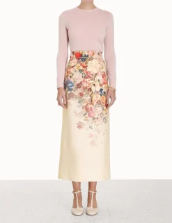 ZIMMERMANN Clothing<Luminosity Pencil Midi Skirt