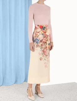 ZIMMERMANN Clothing<Luminosity Pencil Midi Skirt