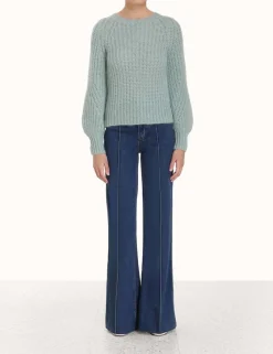 ZIMMERMANN In Denim<Luminosity Raglan Sweater