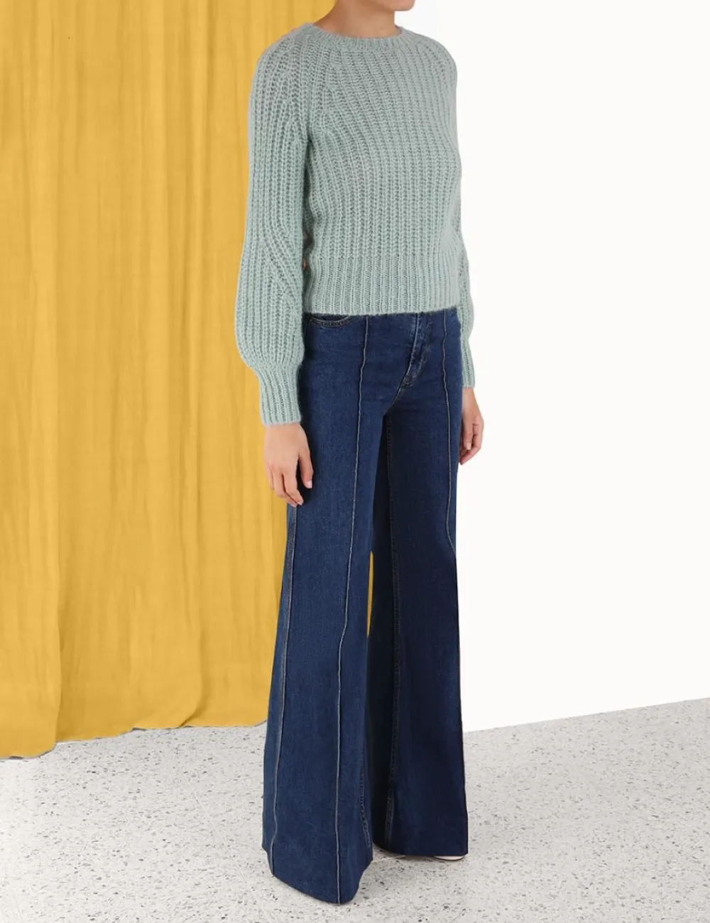 ZIMMERMANN In Denim<Luminosity Raglan Sweater