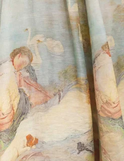 ZIMMERMANN In Denim<Luminosity Ruched Maxi Skirt