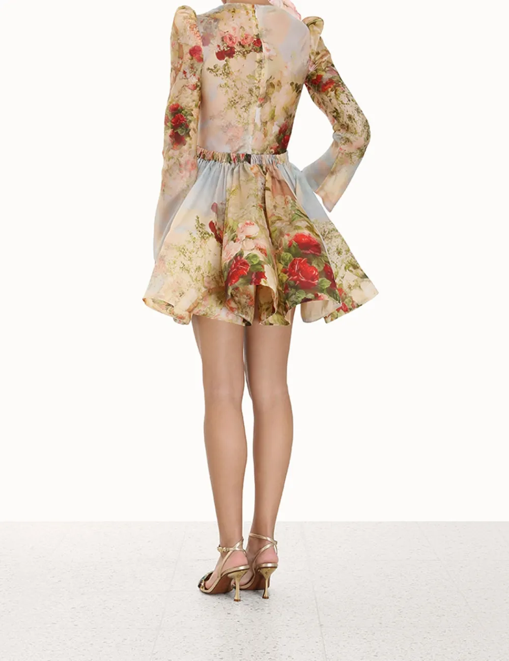 ZIMMERMANN Dresses<Luminosity Ruched Mini Dress