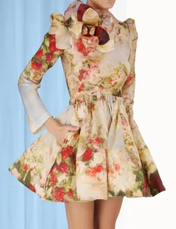 ZIMMERMANN Dresses<Luminosity Ruched Mini Dress