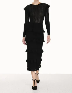 ZIMMERMANN Knitwear<Luminosity Ruffle Dress