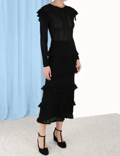 ZIMMERMANN Knitwear<Luminosity Ruffle Dress