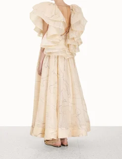 ZIMMERMANN Clothing<Luminosity Ruffle Gown
