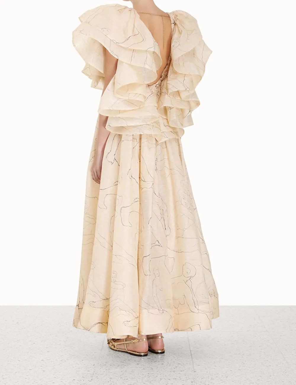 ZIMMERMANN Clothing<Luminosity Ruffle Gown