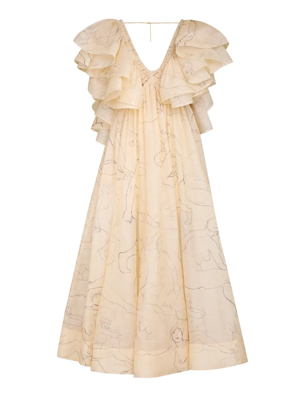 ZIMMERMANN Luminosity<Luminosity Ruffle Gown