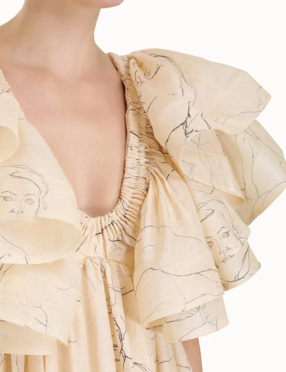 ZIMMERMANN Dresses<Luminosity Ruffle Gown