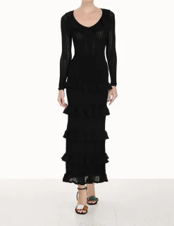 ZIMMERMANN Skirts<Luminosity Ruffle Midi Skirt