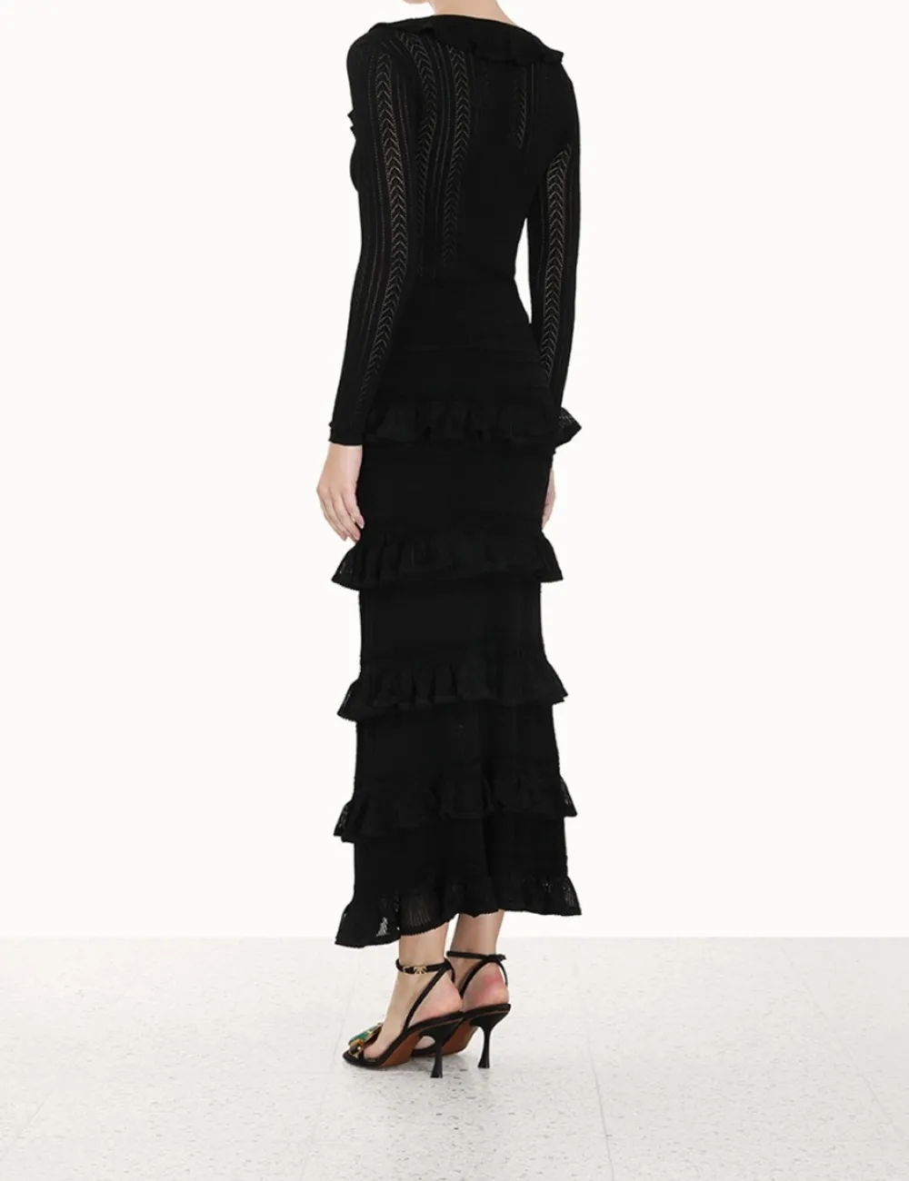 ZIMMERMANN Skirts<Luminosity Ruffle Midi Skirt