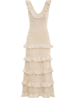 ZIMMERMANN Dresses<Luminosity Ruffle Tank Dress