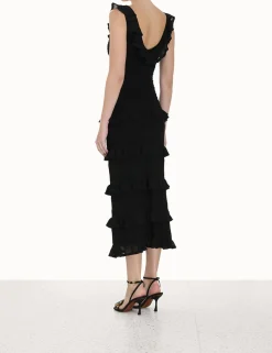 ZIMMERMANN Dresses<Luminosity Ruffle Tank Dress