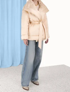 ZIMMERMANN In Denim<Luminosity Satin Wadded Jacket