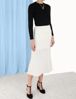 ZIMMERMANN Tops<Luminosity Scallop Sweater
