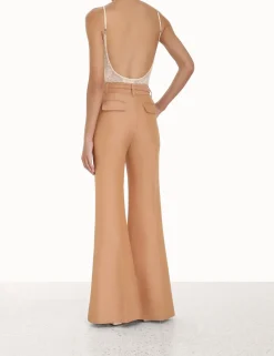 ZIMMERMANN In Denim<Luminosity Scoop Neck Bodysuit