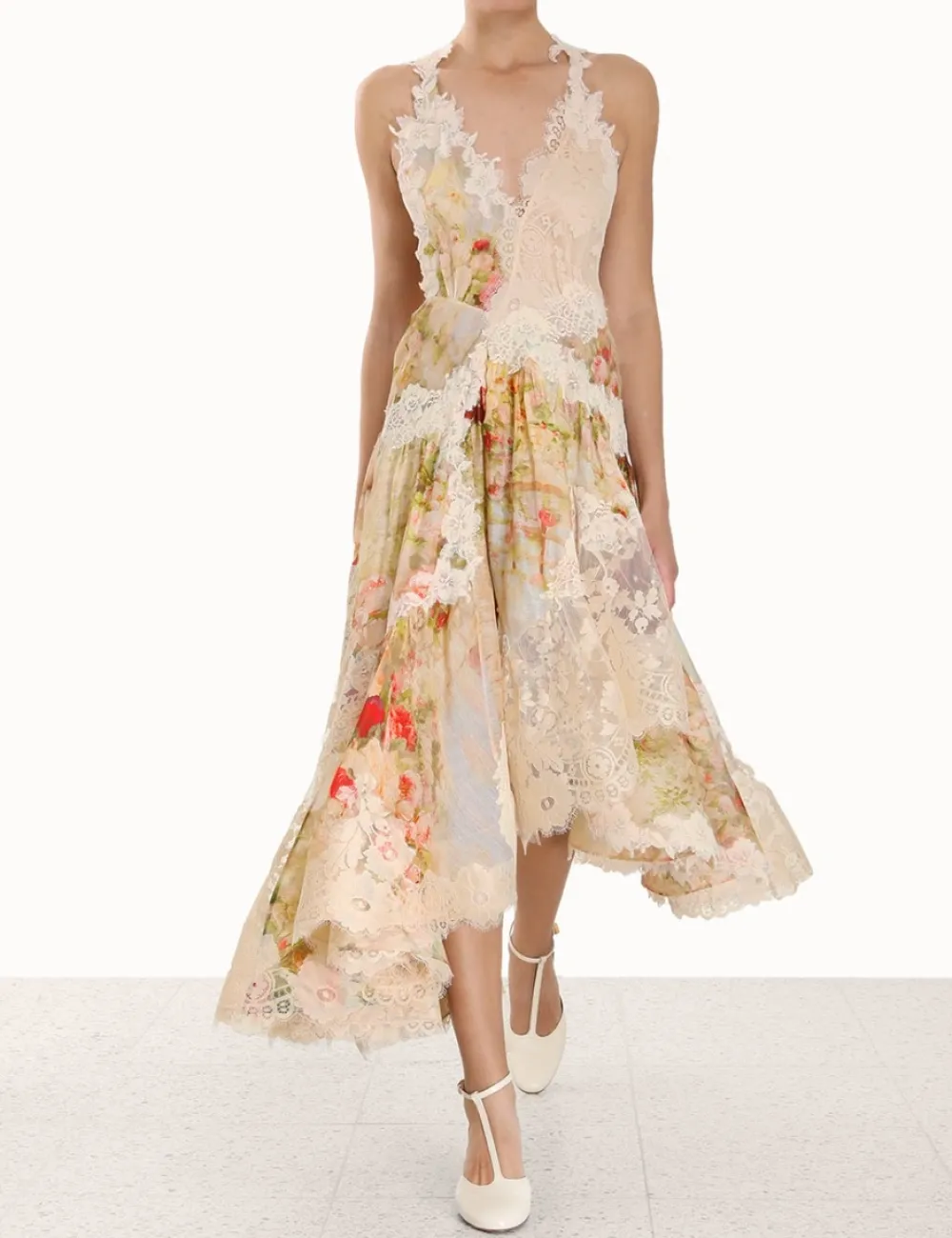 ZIMMERMANN Clothing<Luminosity Splice Lace Dress
