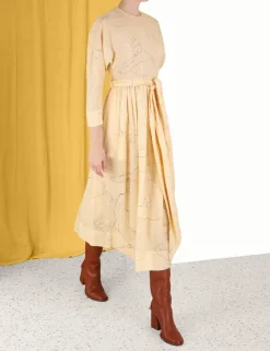 ZIMMERMANN Clothing<Luminosity Tie Midi Dress