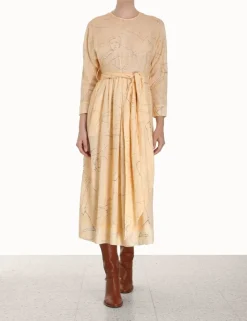ZIMMERMANN Dresses<Luminosity Tie Midi Dress
