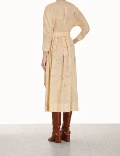 ZIMMERMANN Dresses<Luminosity Tie Midi Dress