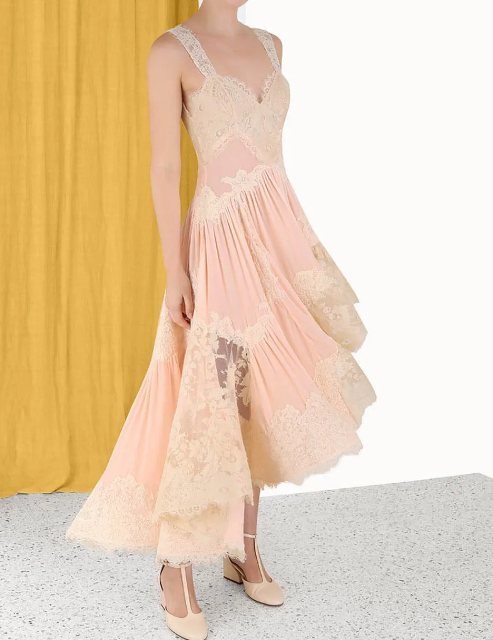 ZIMMERMANN Clothing<Luminosity Velvet Lace Midi