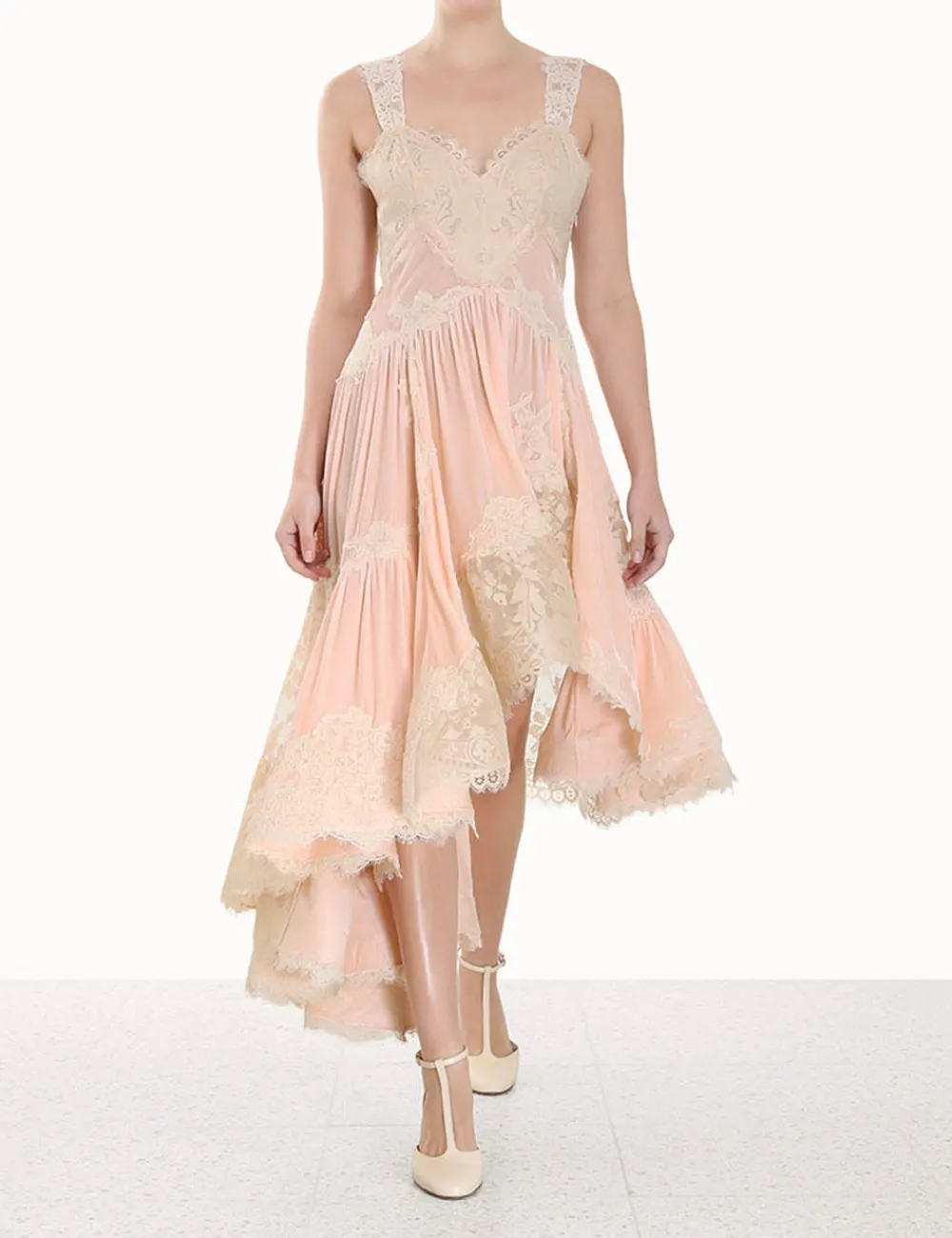 ZIMMERMANN Dresses<Luminosity Velvet Lace Midi