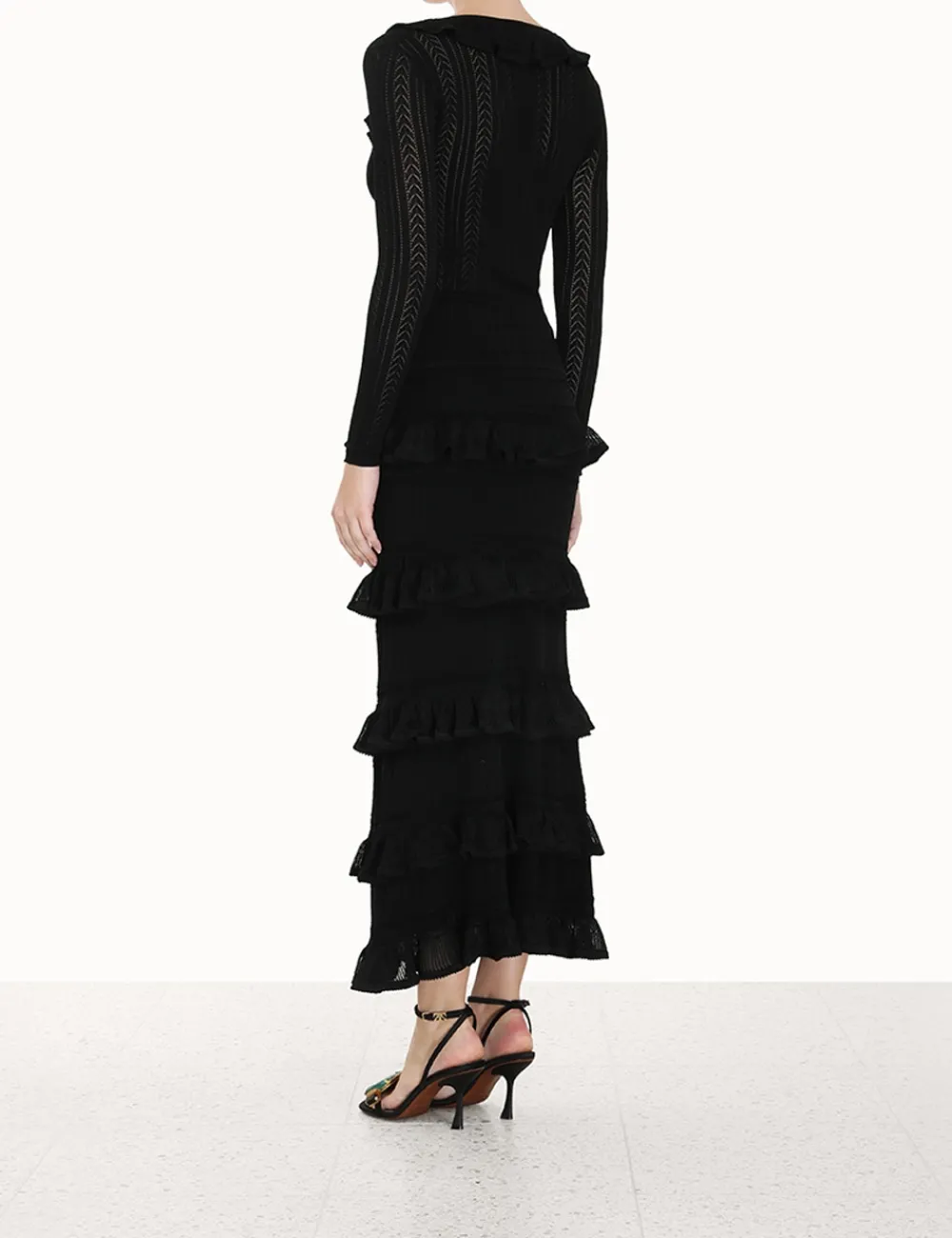ZIMMERMANN Tops<Luminosity V-Neck Ruffle Top