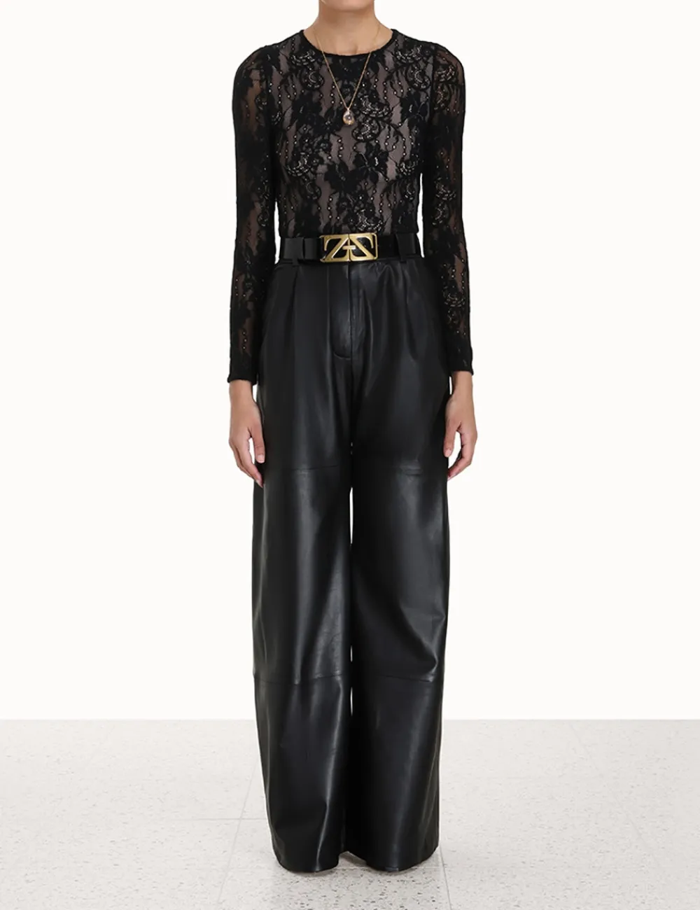 ZIMMERMANN Shorts & Pants<Luminosity Wide Leather Pant