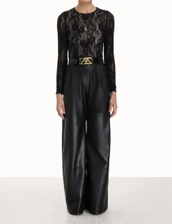 ZIMMERMANN Luminosity<Luminosity Wide Leather Pant