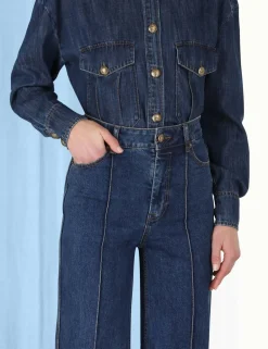 ZIMMERMANN Shorts & Pants<Luminosity Wide Leg Jean