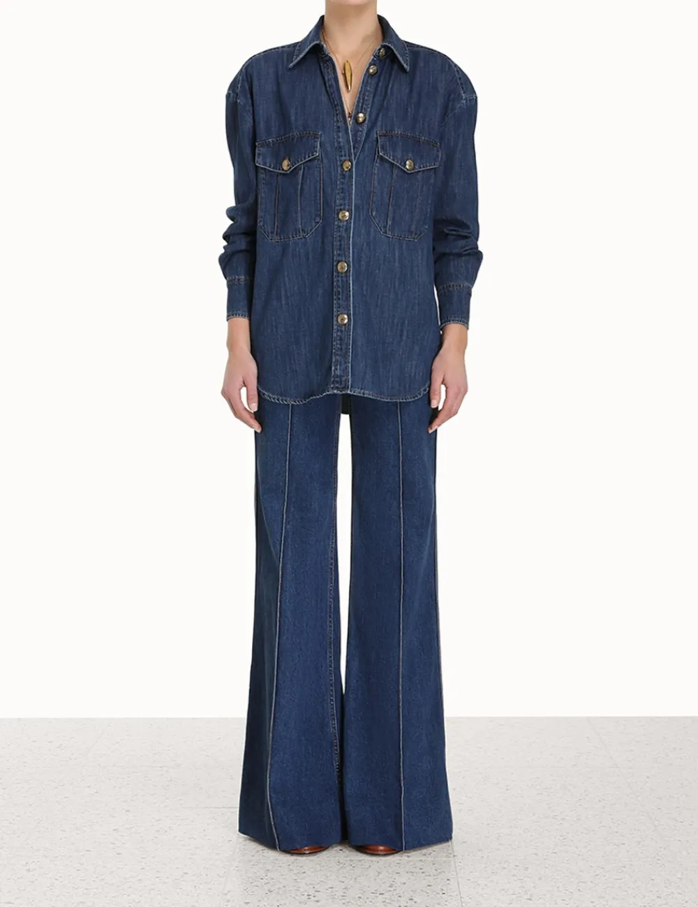 ZIMMERMANN Clothing<Luminosity Wide Leg Jean