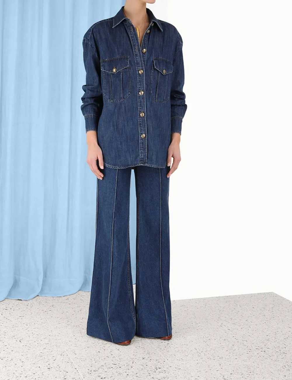ZIMMERMANN Clothing<Luminosity Wide Leg Jean