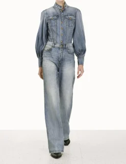 ZIMMERMANN In Denim<Luminosity Wide Straight Jean