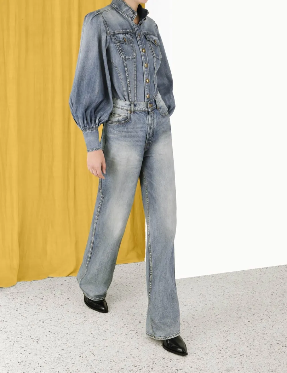ZIMMERMANN In Denim<Luminosity Wide Straight Jean