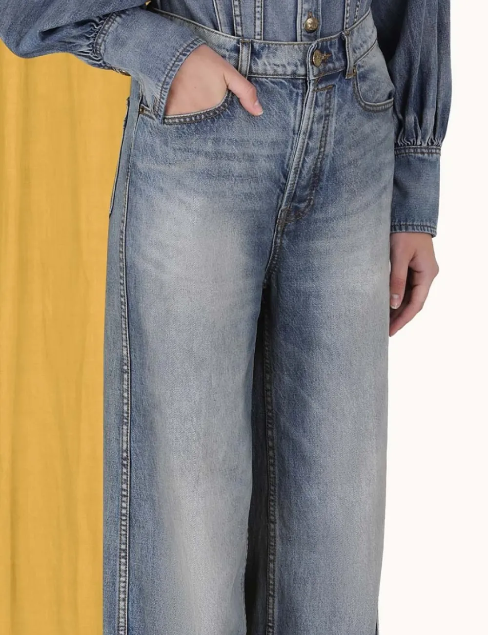 ZIMMERMANN Form & Light<Luminosity Wide Straight Jean